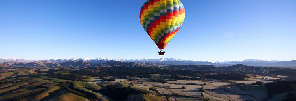 Hot air ballooning over Canterbury