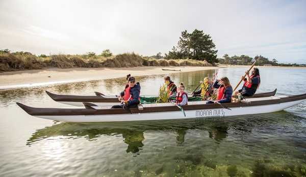 Waka experience with Karitāne Māori Tours