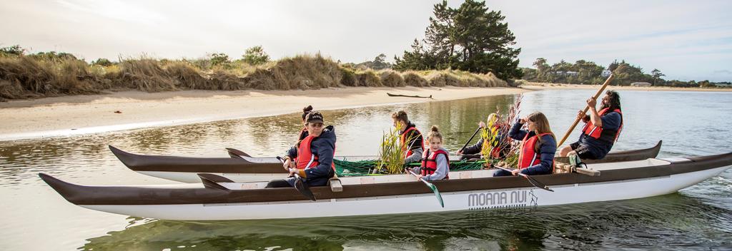 Waka experience with Karitāne Māori Tours