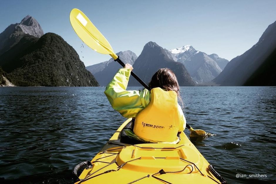 Stunning fiords, spectacular waterfalls and snow-capped peaks make kayaking in Fiordland National Park a one of a kind experience.
