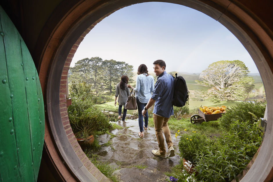 Discover the real Middle‑earth at the Hobbiton Movie Set. Peek through the famous hobbit holes on your tour.