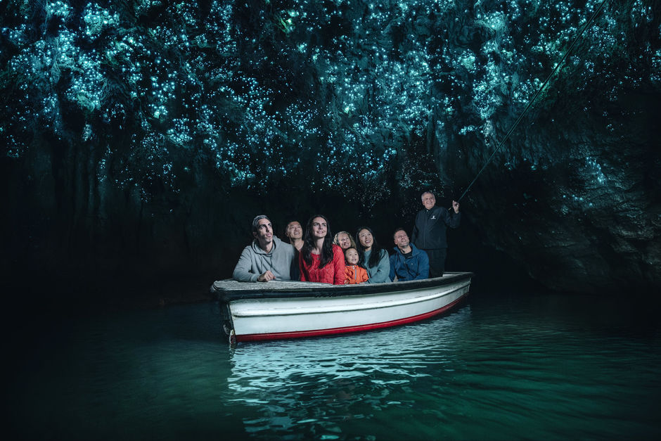 Glühwürmchen in den Waitomo Caves