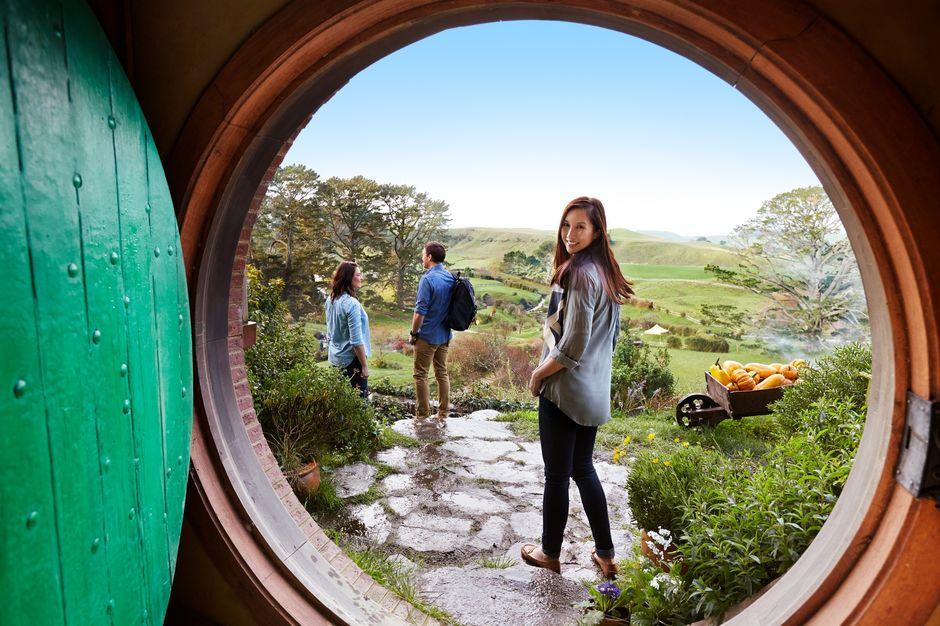 Visit the Hobbiton™ Movie Set south of Auckland. There are 44 Hobbit holes in total, all of which were reconstructed in 2011 for The Hobbit trilogy.