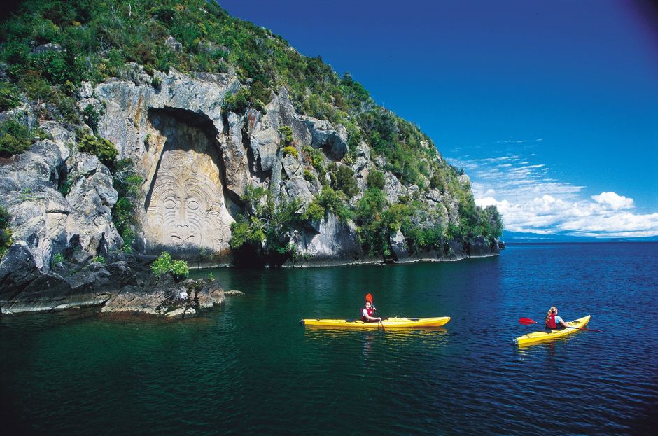 Mine Bay Maori Rock Carvings