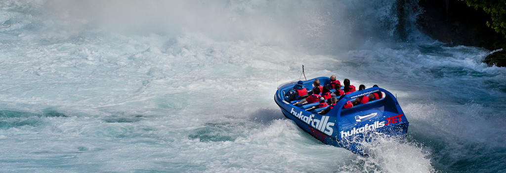 Huka Falls, New Zealand's most visited natural attraction