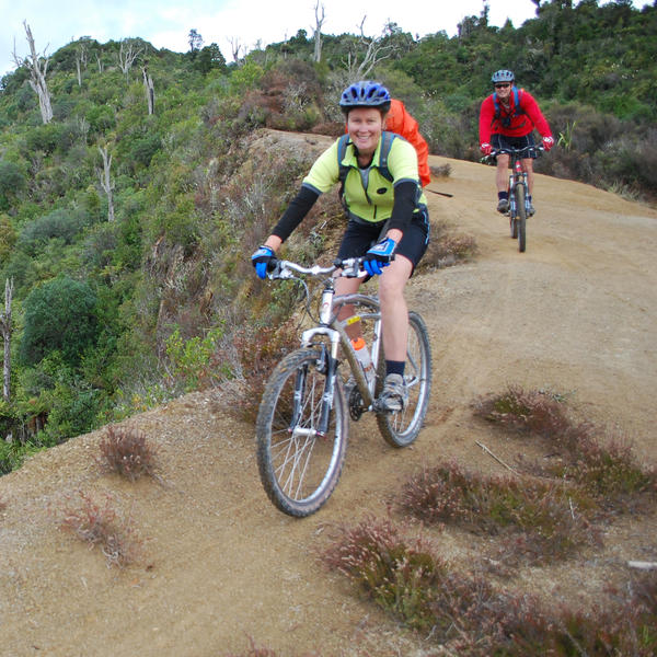 Riding the 42 Traverse along abandoned forestry trails