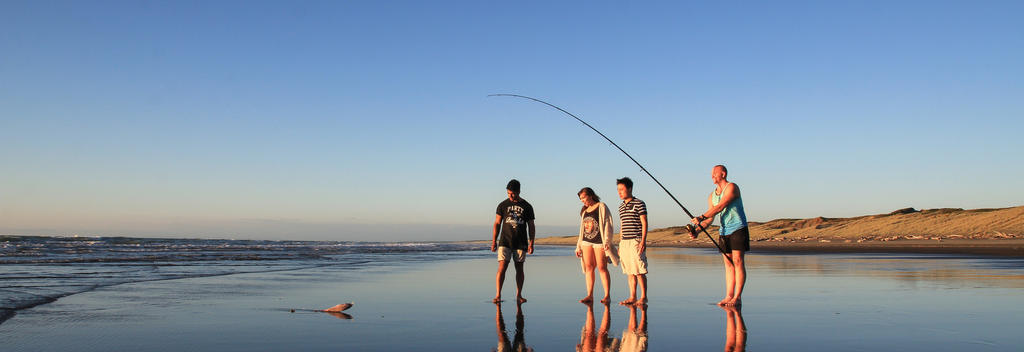 Fishing at Himatangi Beach