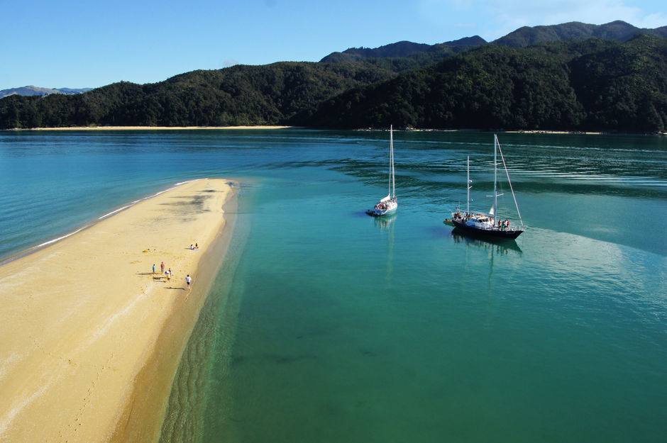 Gourmet Sailing's yachts in Abel Tasman National Park