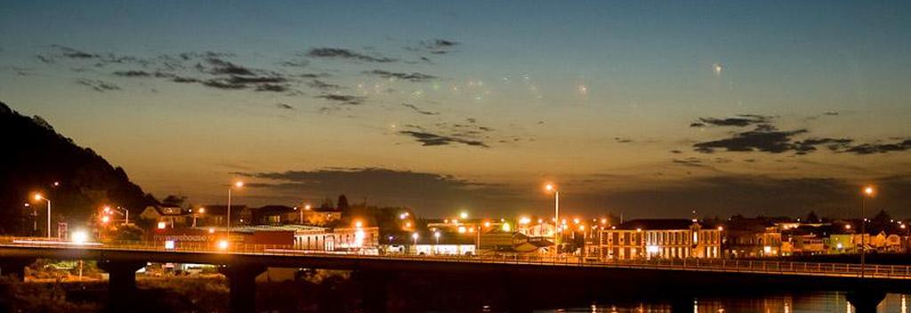 The beautiful lights of Greymouth at night.