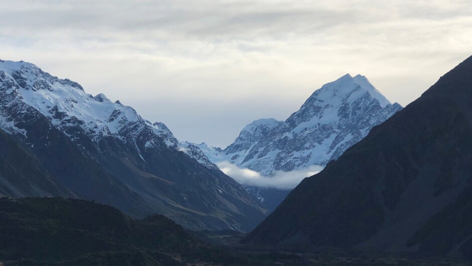 Mt Cook from the Hermitage Hotel