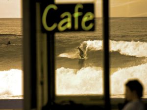 Surfing at St Clair