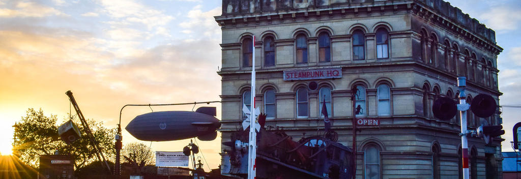 Steampunk HQ Building