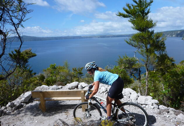 Enjoy stunning lake and bush views on the Great Lake Trails in the Taupo region.