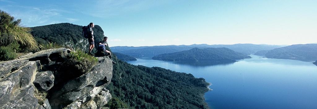 Panekire Bluffs on the Lake Waikaremoana Track