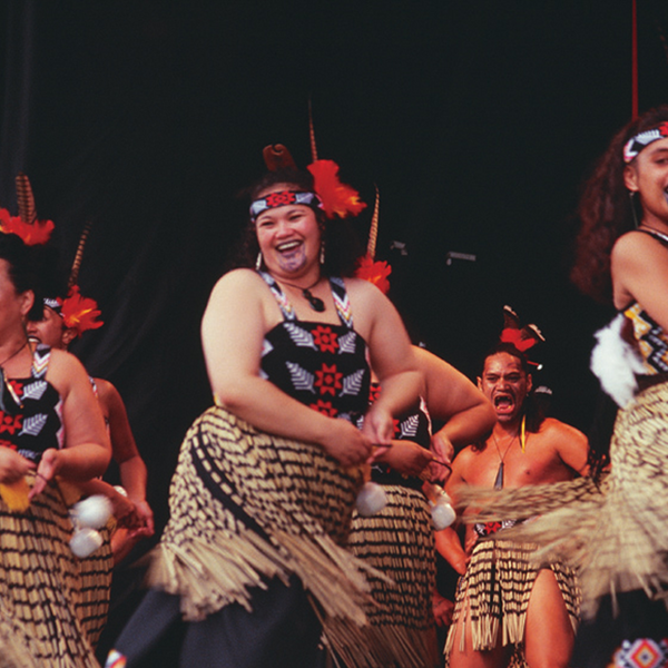 Maori performance art, known as Kapa Haka, combines singing, dancing and facial expressions.