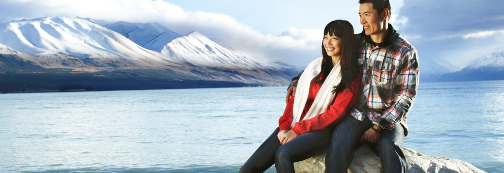Wenn Sie in Ihren Flitterwochen nach Neuseeland reisen, finden Sie viele wunderschöne Orte, um miteinander zu reden, zu wandern und zu lachen.