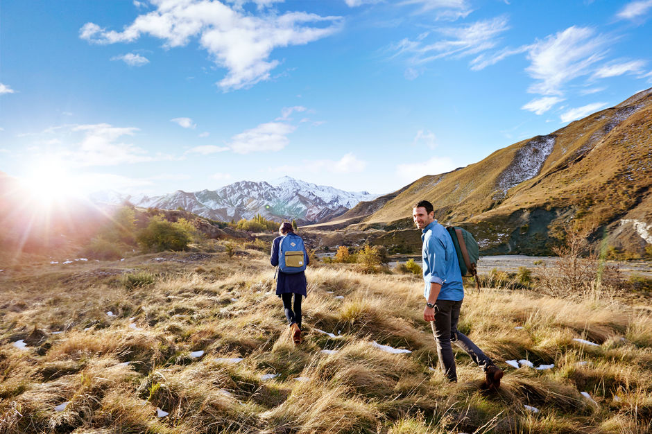 An outdoor hike is one of the best ways to enjoy the beautiful scenery of New Zealand up close.