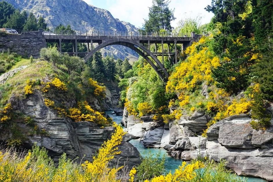 Edith Cavell Bridge over the Shotover River - home of the iconic Shotover River Jet