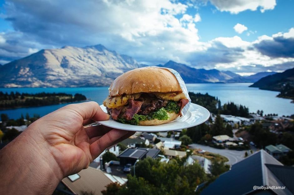 Ferg Burger with a view.