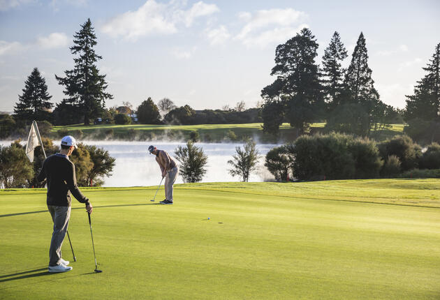 Your Central North Island golfing holiday will be enhanced by rich Māori cultural experiences, geothermal wonders and world-class fly fishing.