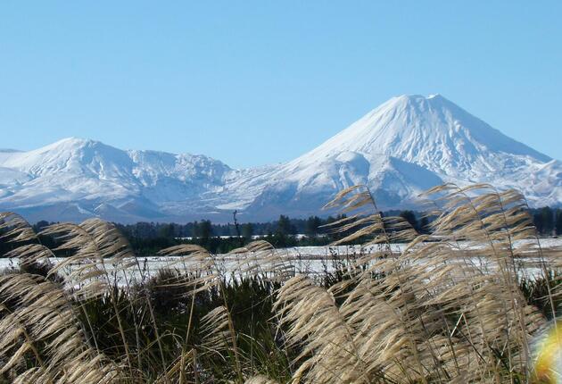 夏冬季节，汤加里罗世界遗址国家公园（Tongariro World Heritage Park）吸引着游客们前往观赏美景。