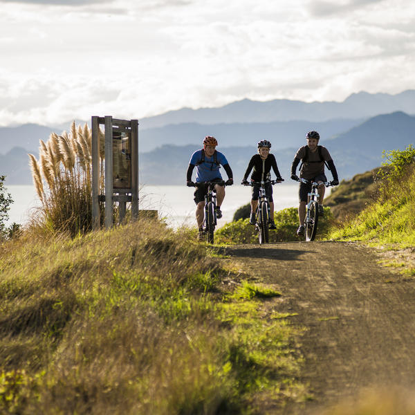 The Dunes Trail offers stunning panoramas out towards East Cape.