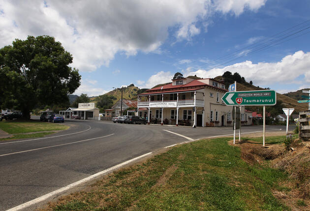 A key highlight on the Forgotten World Highway, Whangamōmona is a charismatic town 45 minutes east of Stratford.