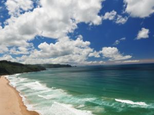 Tairua Beach surf view from deck