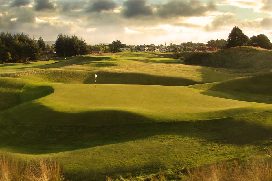 Paraparaumu Beach Golf Club sunrise on hole 5