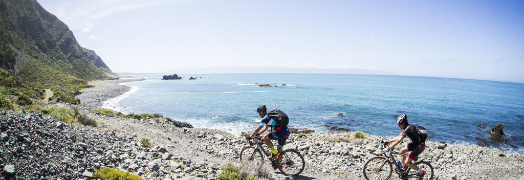 The rugged South Coast is a section of Remutaka Cycle Trail.