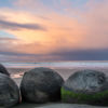 Moeraki Boulders beach