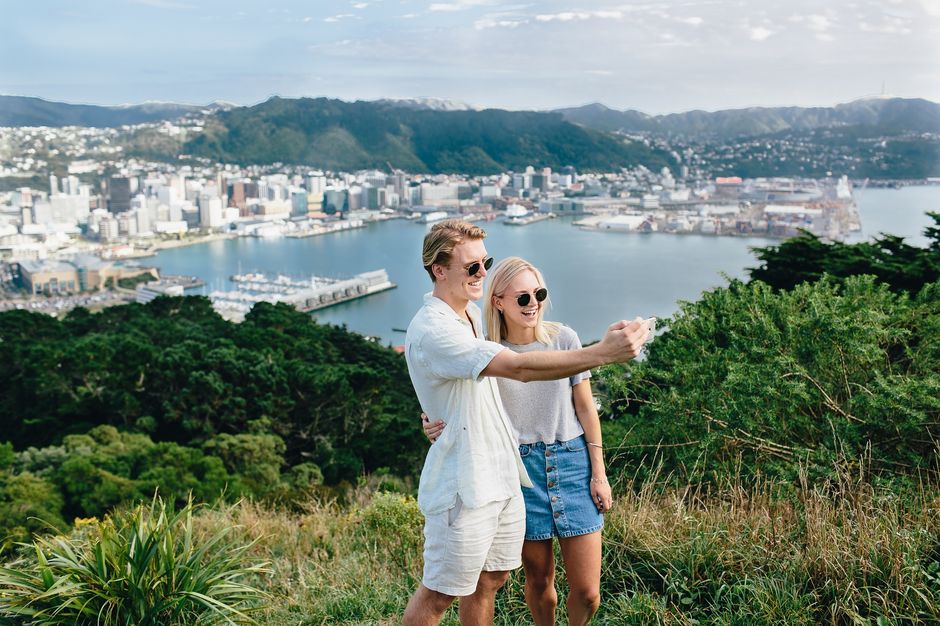 Enjoy stunning city and harbour views from Mount Victoria in Wellington.
