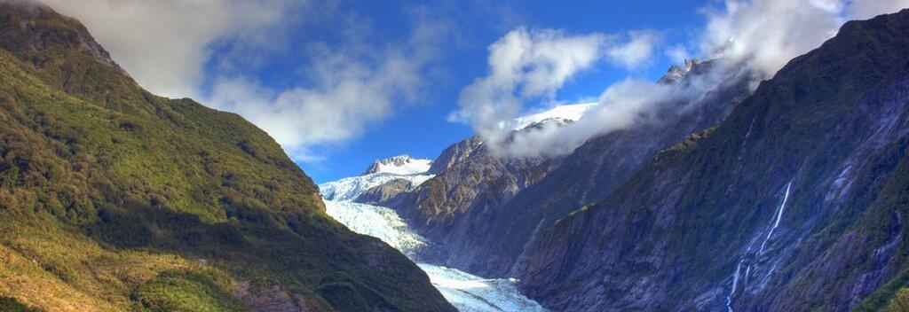 Genießen Sie die Aussicht vom Franz Josef Glacier.