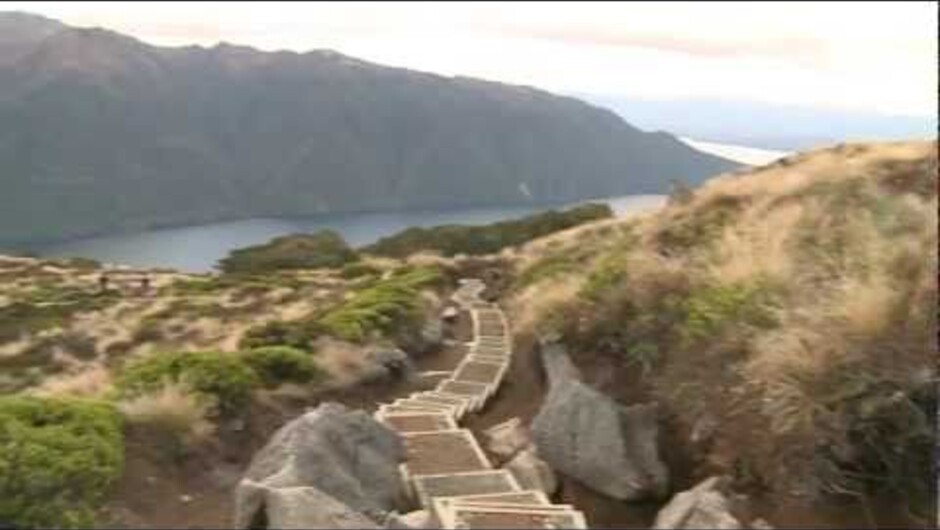 The Kepler Track is one of New Zealand's Great Walks (premier walking, tramping, hiking tracks). It is a 60 kilometre circular track traversing spectacular scenery in Fiordland National Park - part of Te Wāhipounamu, South West New Zealand World Heritage 