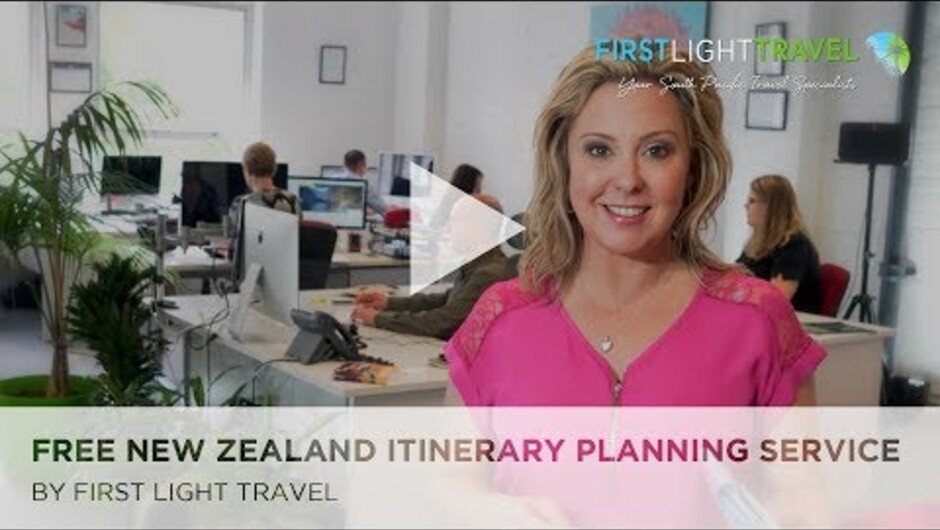 Jodi explains why you should let First Light Travel organize your NEW ZEALAND SELF DRIVE TOUR. 

Since 2001, travellers have trusted us to deliver itineraries that exceeded their expectations - and our service is FREE! 

Enquire now to get your free, 