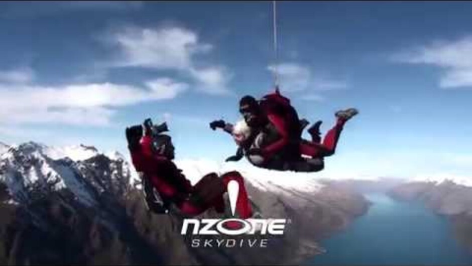 New Zealand Skydiving in NZ's South Island over stunning Queenstown scenery with NZONE Skydive