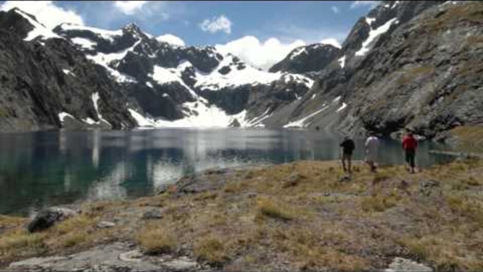 Alpine Lakes, Waterfalls and Majestic Mountains on Heli Flight to Milford