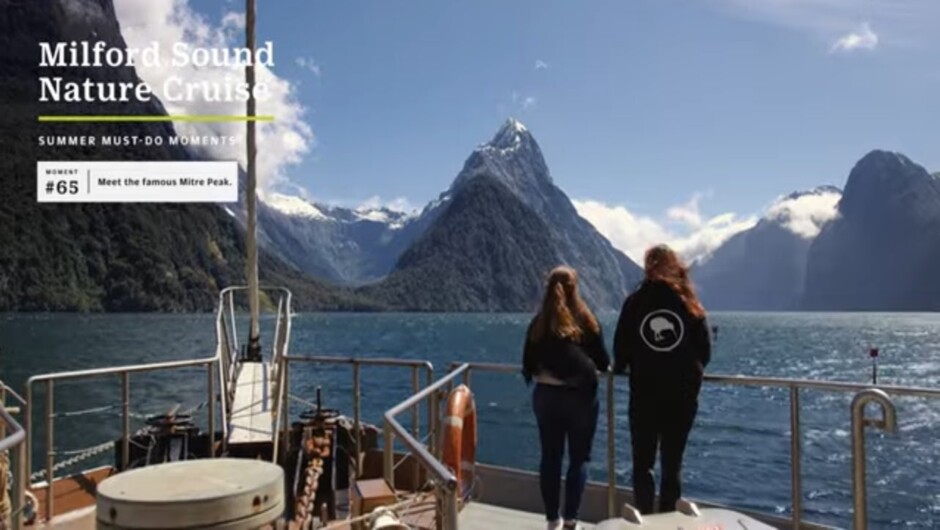 Meet the famous Mitre Peak | Milford Sound Nature Cruise with RealNZ