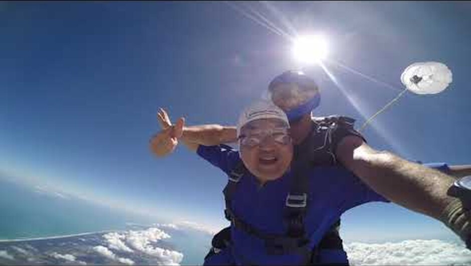 Exit the plane from 20,000ft with stunning views of both the east and west coasts of New Zealand, Waiheke Island, Great Barrier Island, Mt Ruapehu and even Mt Taranaki.