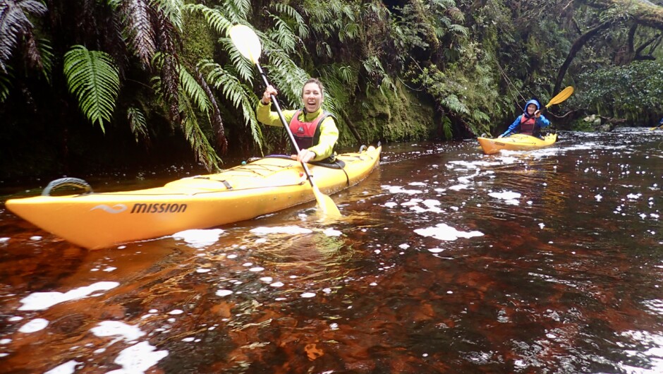 Rainforest's need rain and kayakers.