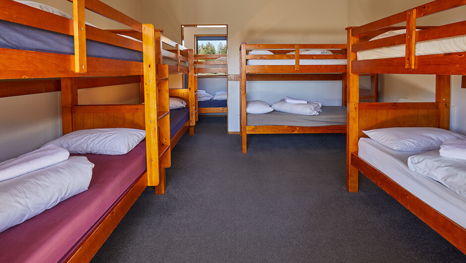 Large standard cabins, sleep up to 10.