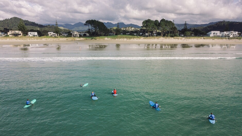 Great surf conditions in Whangamata.