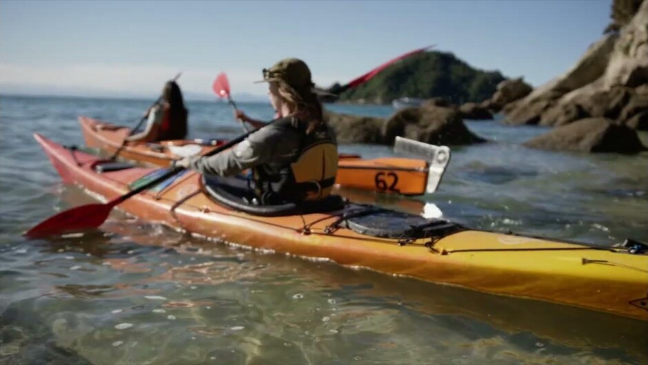 If you're considering doing a guided kayaking trip in New Zealand's Abel Tasman National Park, then this video will give you a good idea of how these trips roll.