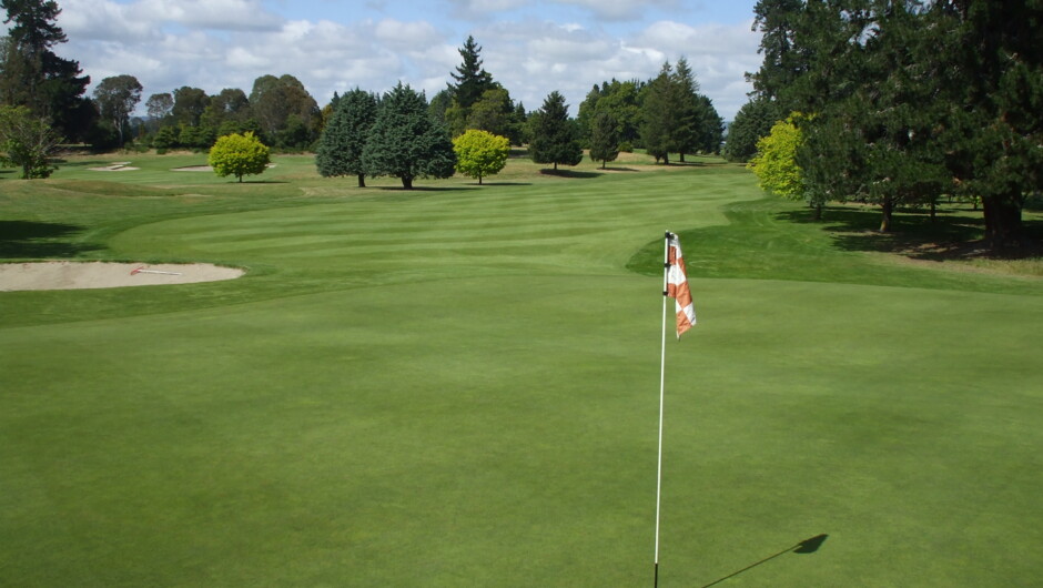 A fine Hawke's Bay day on the 15th hole