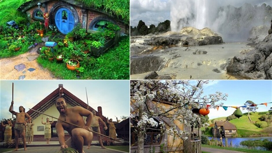 Visit Hobbiton Movie Set & Rotorua's Geothermal Valley