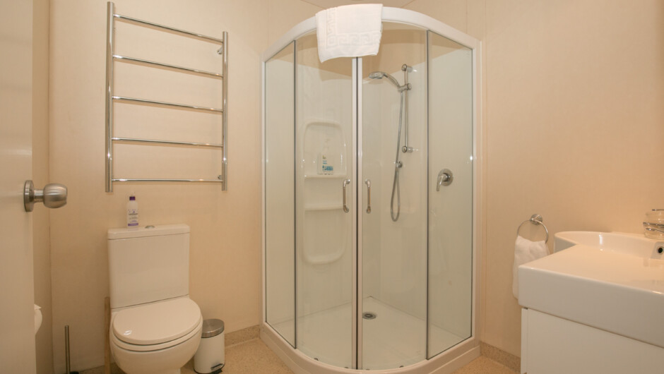 Spacious ensuite bathrooms with complementary EcoStore toiletries