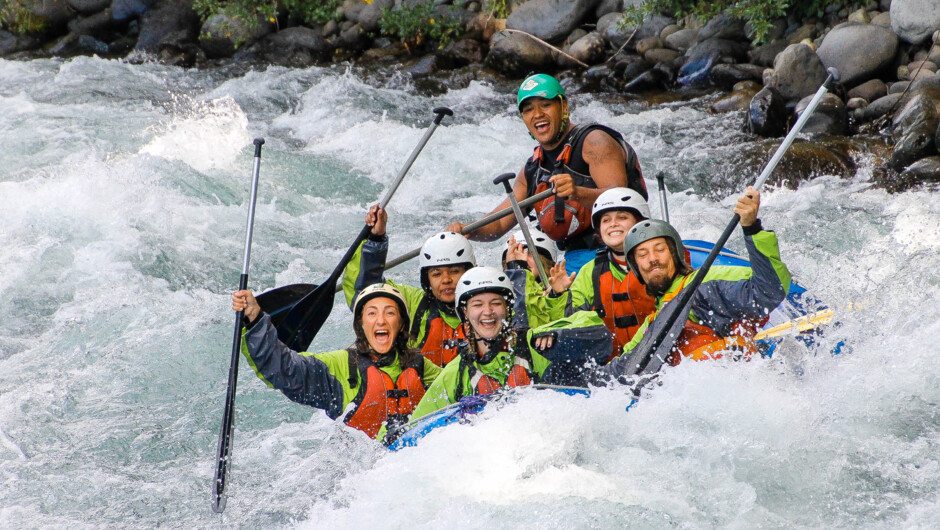 Only with Rafting New Zealand will you get to experience the 50+ Grade 3 Rapids of the Tongariro River with an authentic professional Kiwi raft guide.