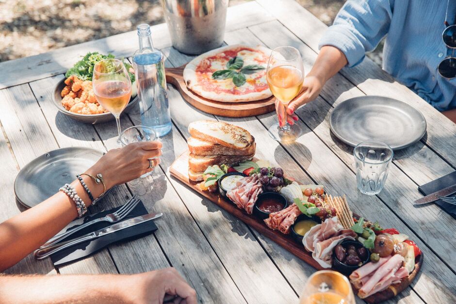 Lunch at Man O' War Vineyards, Waiheke Island