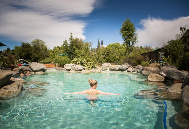 The stunning mountainscape of the Christchurch-Canterbury region is the perfect setting to soak in a hot pool or enjoy a spa treatment.
