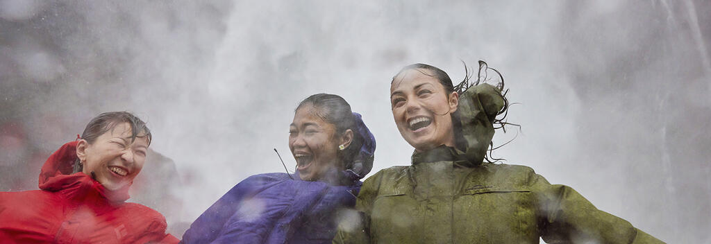 Enjoy the waterfalls in Milford Sound